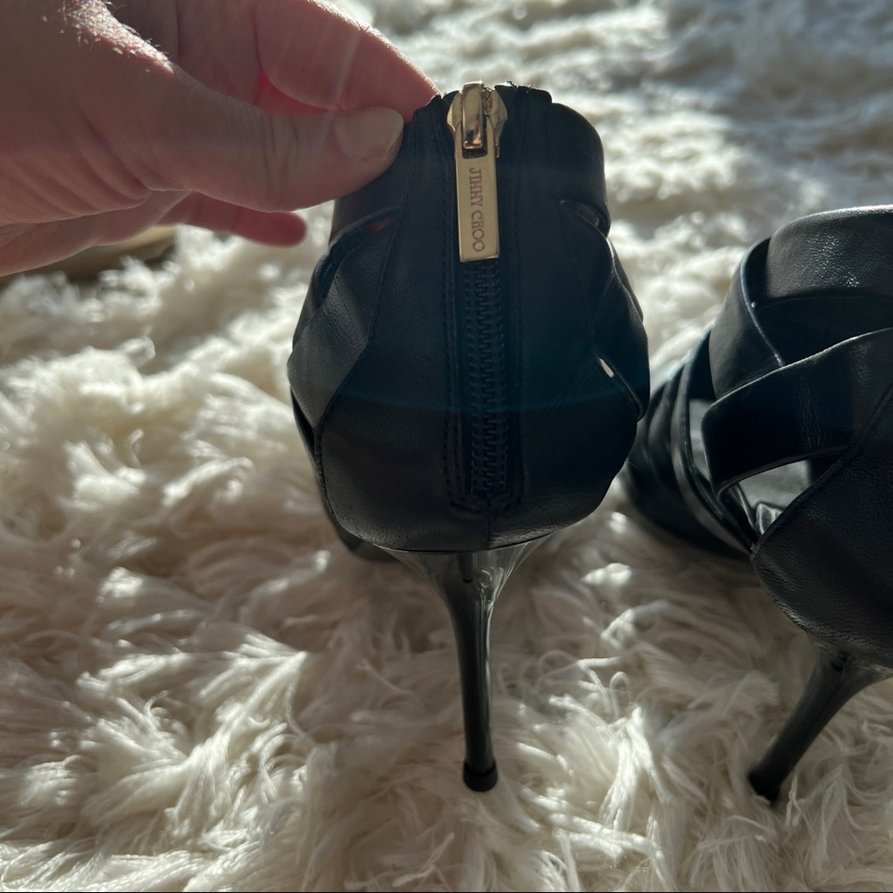 Jimmy Choo Strappy Leather Sandals - Picture 9 of 15